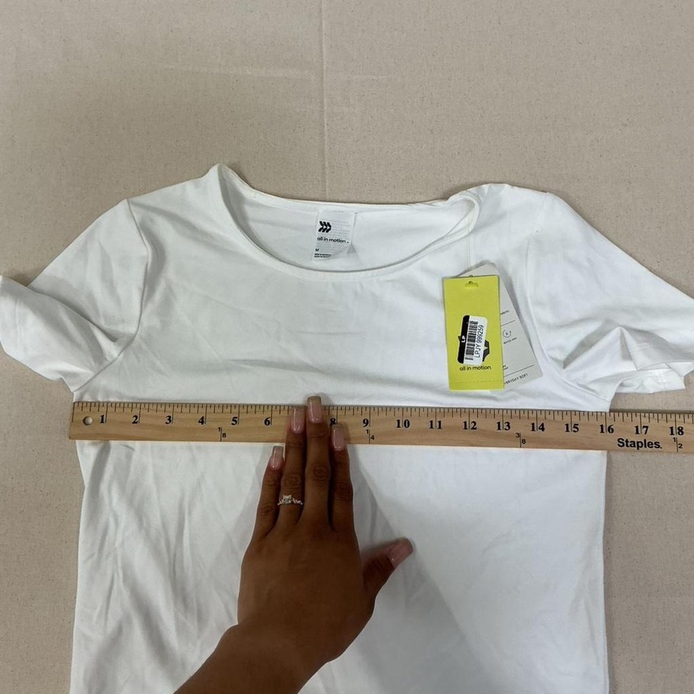 All In Motion white active tee - Picture 4 of 5